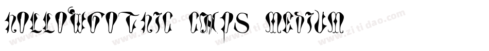 HollowGothic Caps Medium字体转换